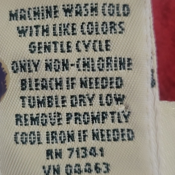 LL Bean Libean Red Fleece Quartier Zip Sweater size Regular Medium - Picture 4 of 10